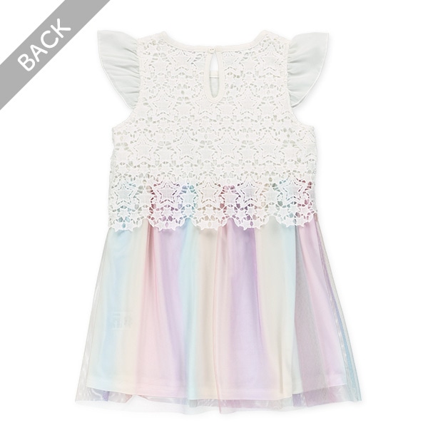 星柄レースセット風チュールワンピース