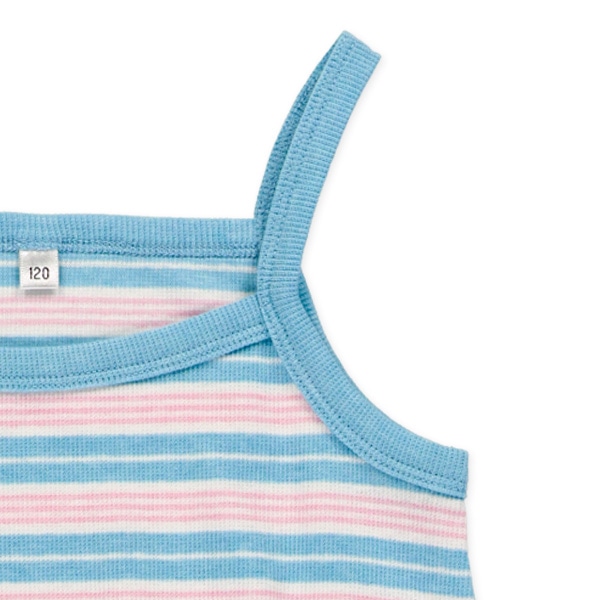 半袖トップス&ボーダーキャミワンピースセット