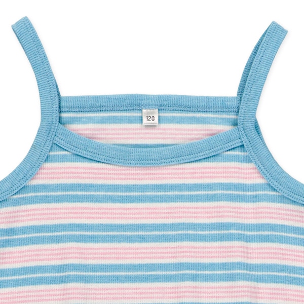 半袖トップス&ボーダーキャミワンピースセット