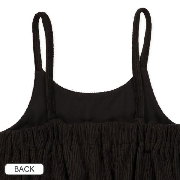 テレコ長袖Tシャツ＆ニットコールジャンパースカート