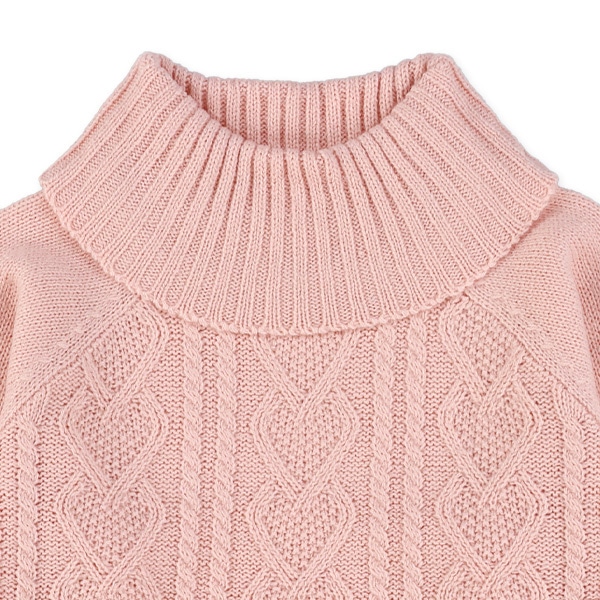 5Gニットオフタートル長袖ワンピース