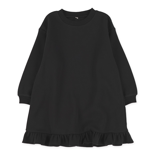 裏起毛ボアアニマルベスト&長袖ワンピースセット