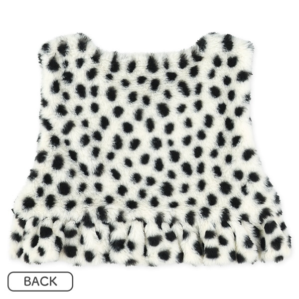 裏起毛ボアアニマルベスト&長袖ワンピースセット