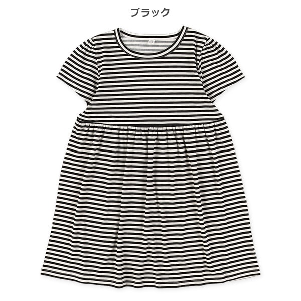ボーダー半袖ワンピース