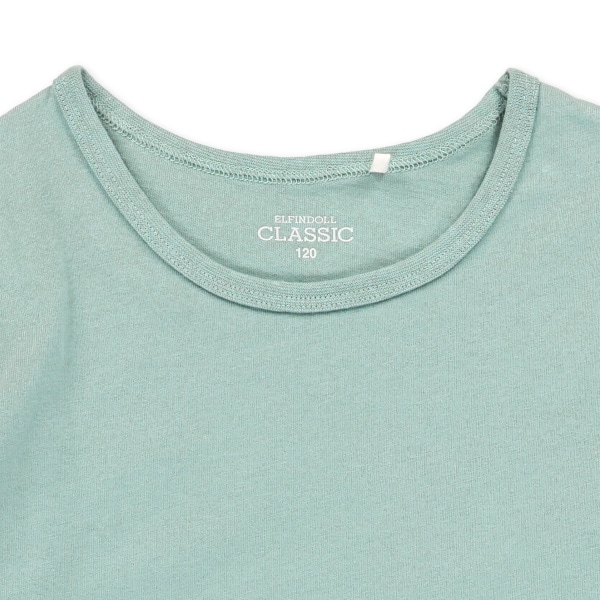 袖布帛半袖ワンピース