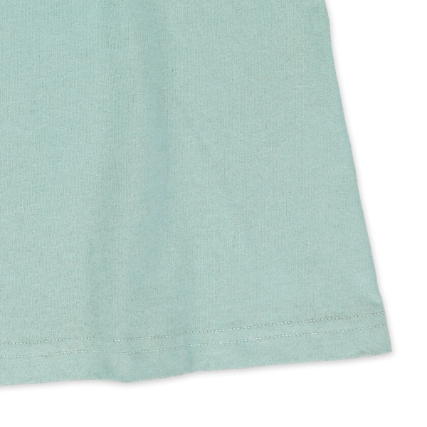 袖布帛半袖ワンピース