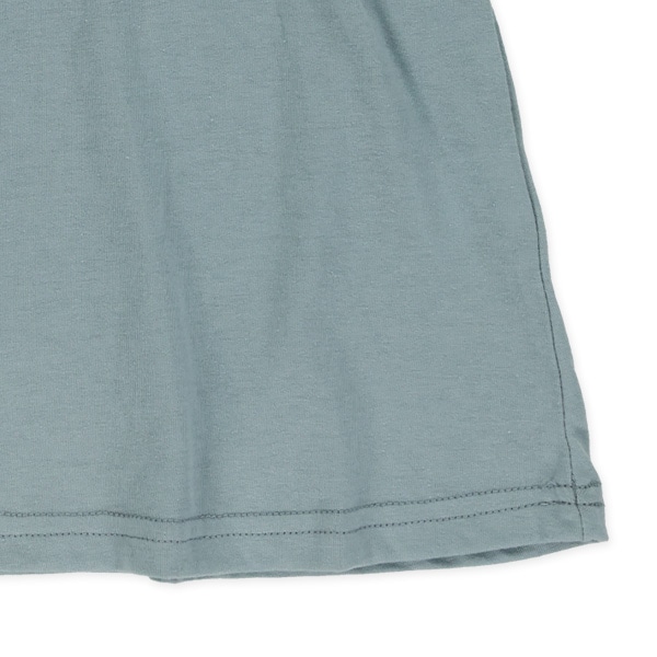 天竺襟半袖ワンピース