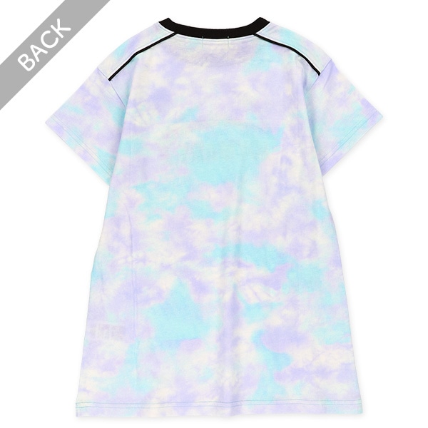 肩ライン切り替え半袖ワンピース