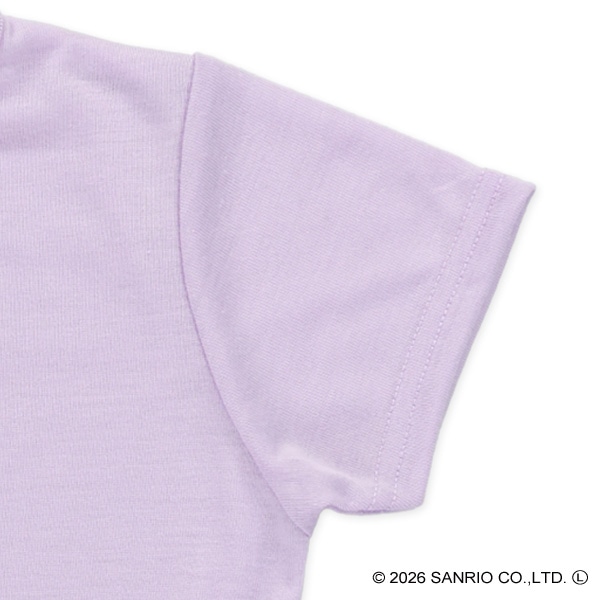 チュール付き半袖ワンピース（クロミ）