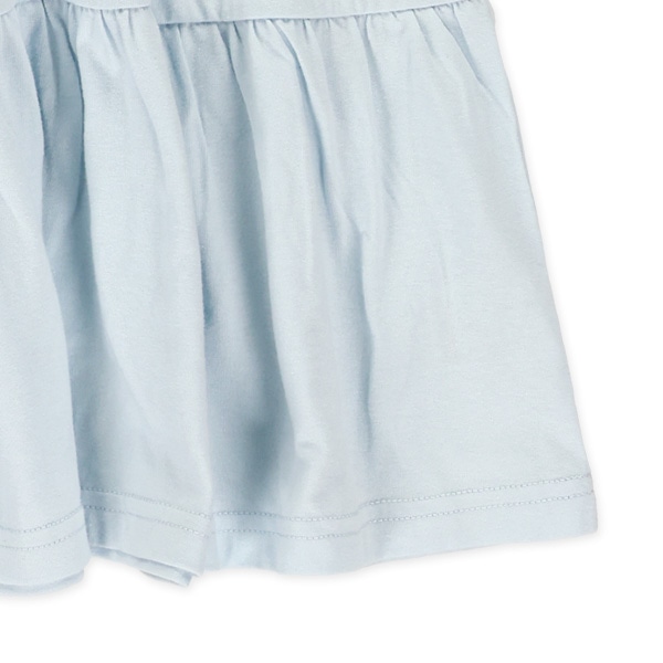 ニットティアードロゴ半袖ワンピース