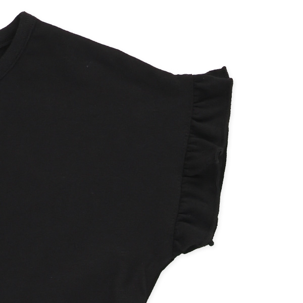 チェックスカート切り替えフレンチワンピース