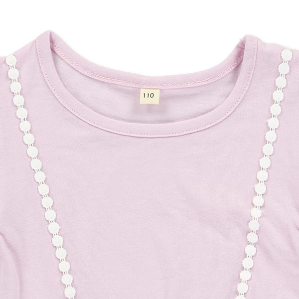 ゆめかわチュール切り替え袖フリルワンピース