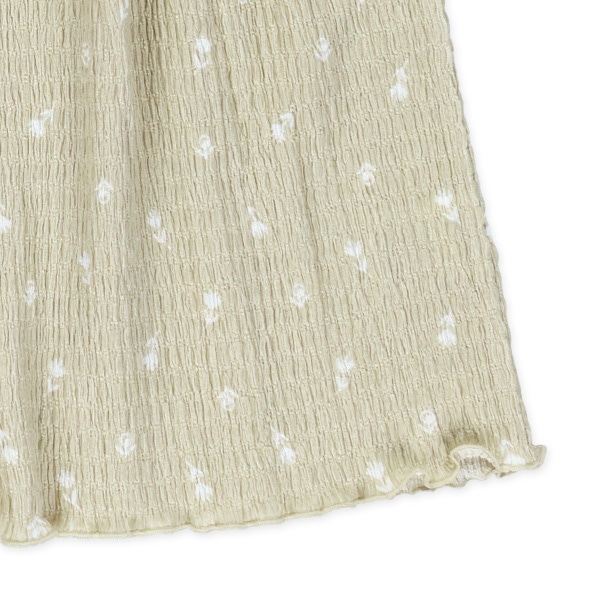 天竺シャーリングフレンチワンピース