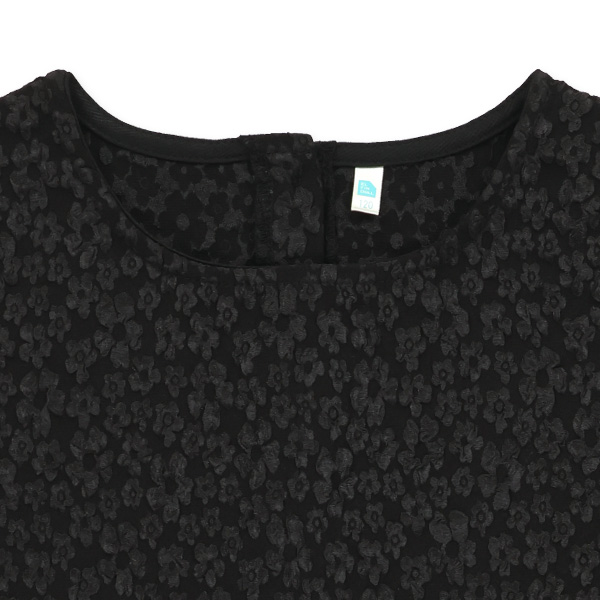 ジャガードフォーマルノースリーブワンピース（花柄）