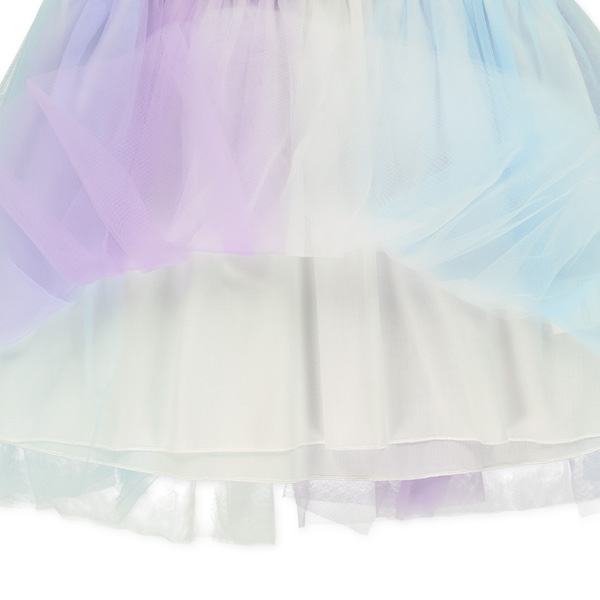 三色スカートリボン切り替えワンピース