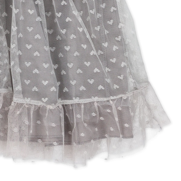 リボン刺繍ハートチュール半袖ワンピース