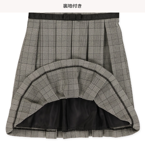 ボレロ付きチェック柄フォーマルワンピース