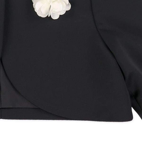 ボレロ付きチェック柄フォーマルワンピース