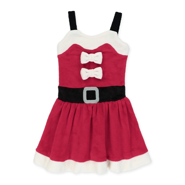 フリースサンタなりきりキャミワンピース&ヘアバンドセット
