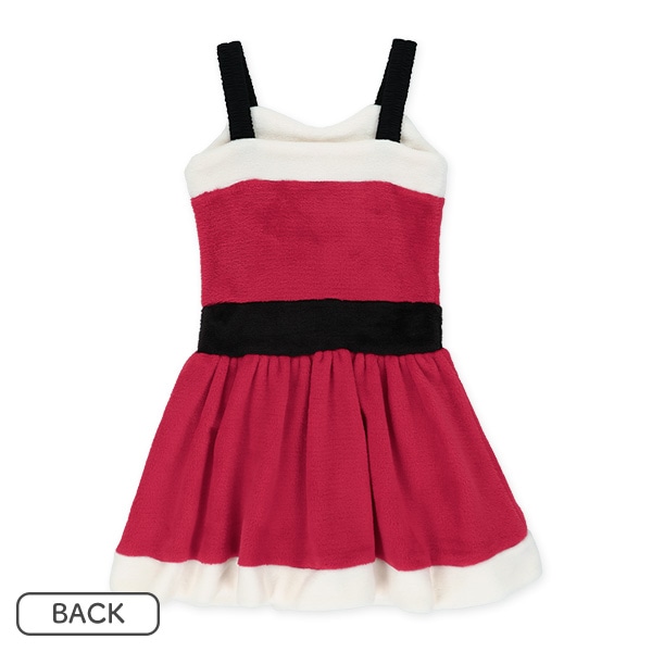 フリースサンタなりきりキャミワンピース&ヘアバンドセット