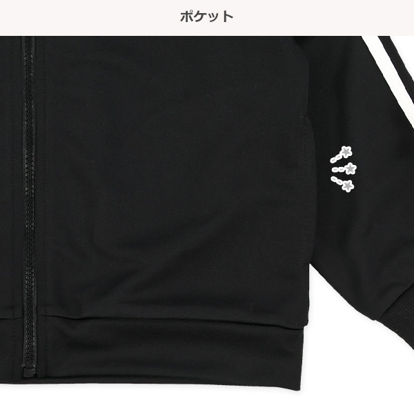 スムース袖リボンロゴトラックジャケット&パンツセット