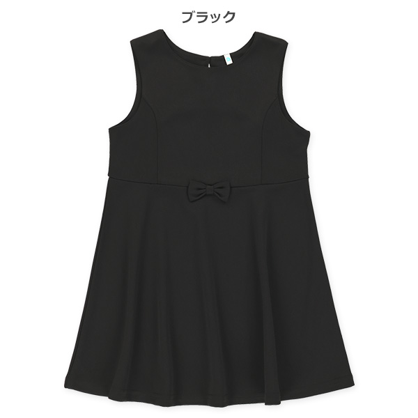 ウエストリボンフォーマルノースリーブワンピース