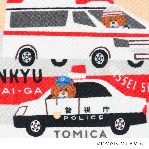 シャーリングループ付タオル（トミカ＆トム）