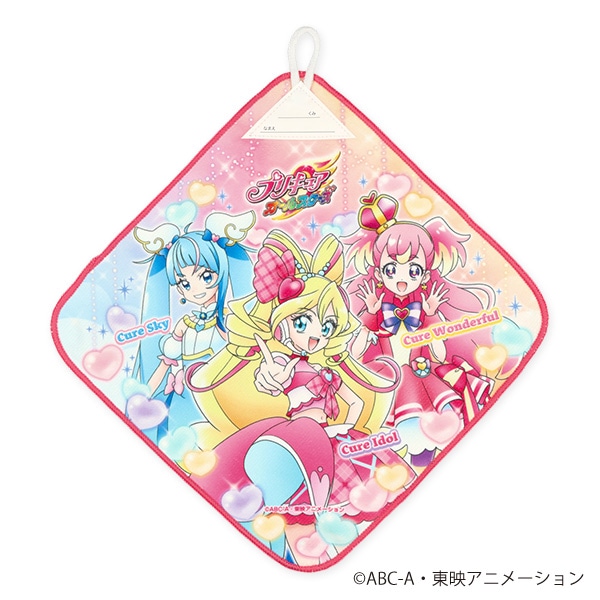 バンダイ）3枚組ループ付きタオル（キミとアイドルプリキュア）
