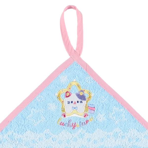 ふんわり甘撚りループ付きタオル（ねこ）