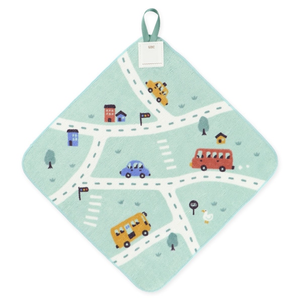 3枚組シャーリングループ付きタオル（はたらくくるま）