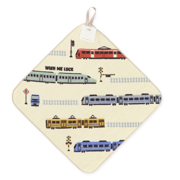 3枚組シャーリングループ付きタオル（はたらくくるま）