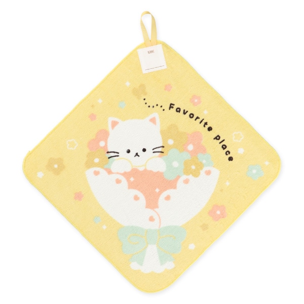 3枚組シャーリングループ付きタオル（うさぎ・くま・ねこ）