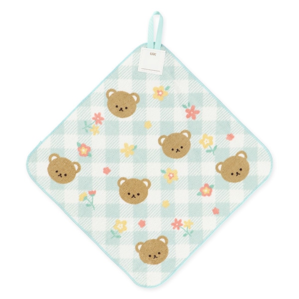 3枚組シャーリングループ付きタオル（うさぎ・くま・ねこ）