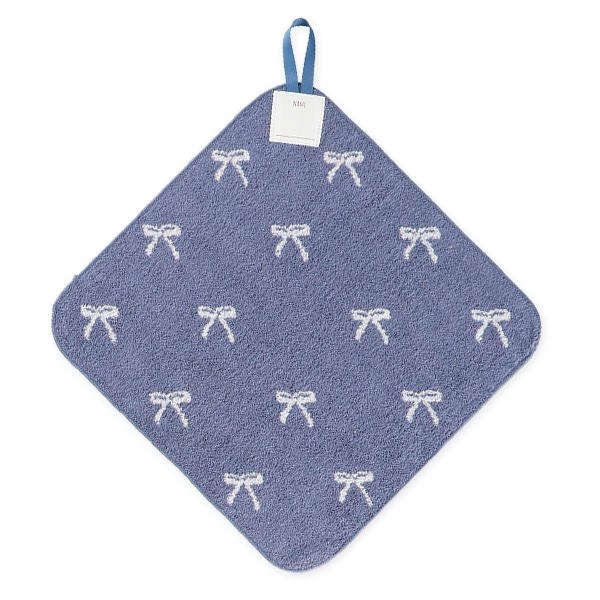 3枚組無撚糸ループ付きタオル（ハート・花・リボン）