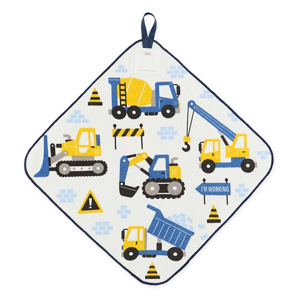 5枚組シャーリングループ付きタオル（のりもの・恐竜）