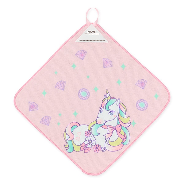 3枚組マイクロファイバーループ付きハンドタオル（ユニコーン）