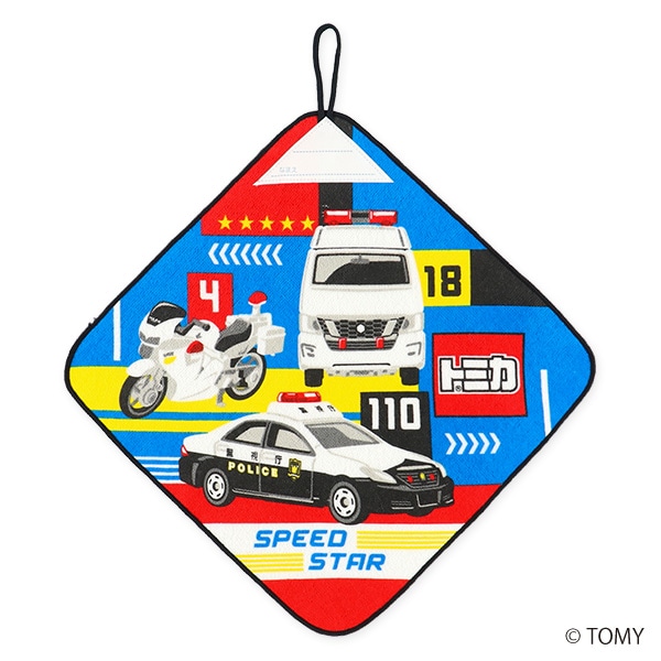 3枚組シャーリングループ付きタオル（トミカ）