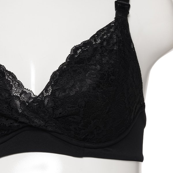 モールドカップ付きクロスオープン&ストラップオープンブラ（レース）