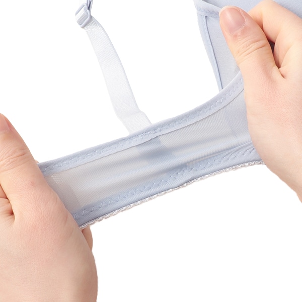 DRYWRAP）モールドカップ付きクロスオープンブラ（無地）