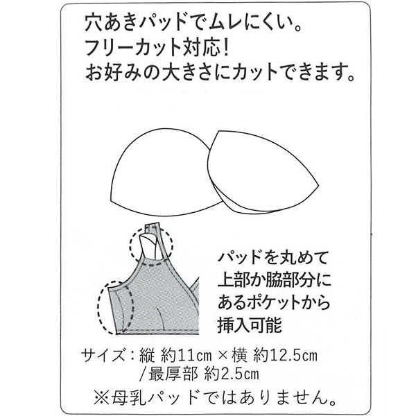 挿入パッド（2セット・4枚・ブラック）