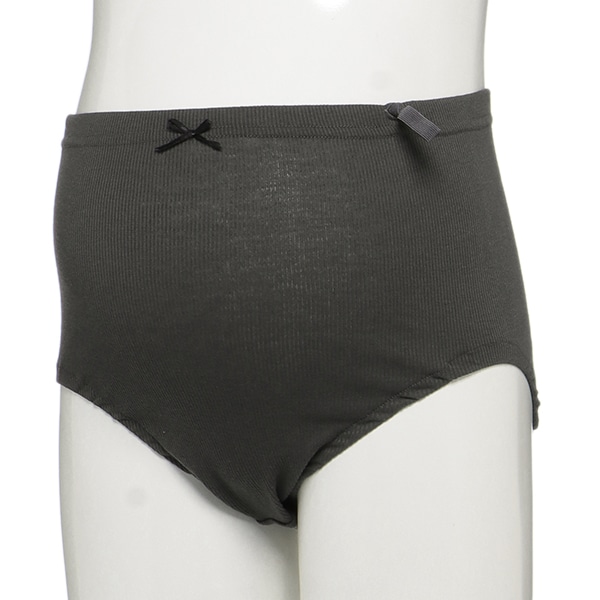 3枚組ウエストゴム調節付きハイライズマタニティショーツ（無地）