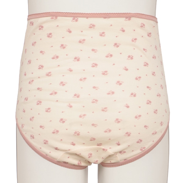 2枚組綿100%ハイライズマタニティショーツ（花柄）