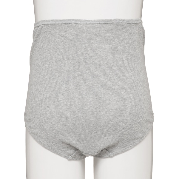 犬印本舗）綿100%ハイライズマタニティショーツ（リブ無地）