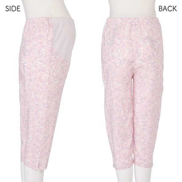 マタニティ7分丈スタンダードステテコ（花柄）