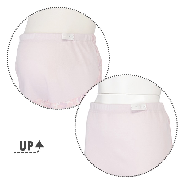 マタニティ7分丈スタンダードステテコ（花柄）