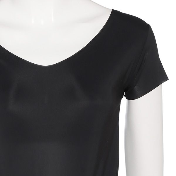 フラットマタニティインナーTシャツ（ブラック）