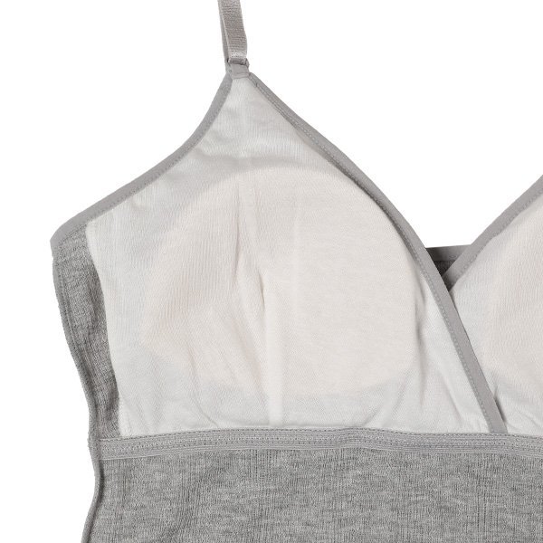 取り外し可能カップ付きクロスオープンキャミソール（針抜き）