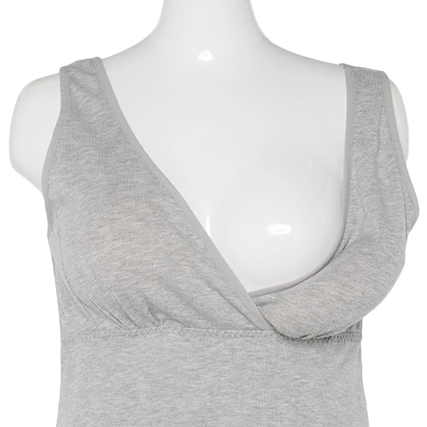 取り外し可能カップ付きクロスオープンタンクトップ（針抜き）