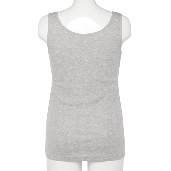 取り外し可能カップ付きクロスオープンタンクトップ（針抜き）