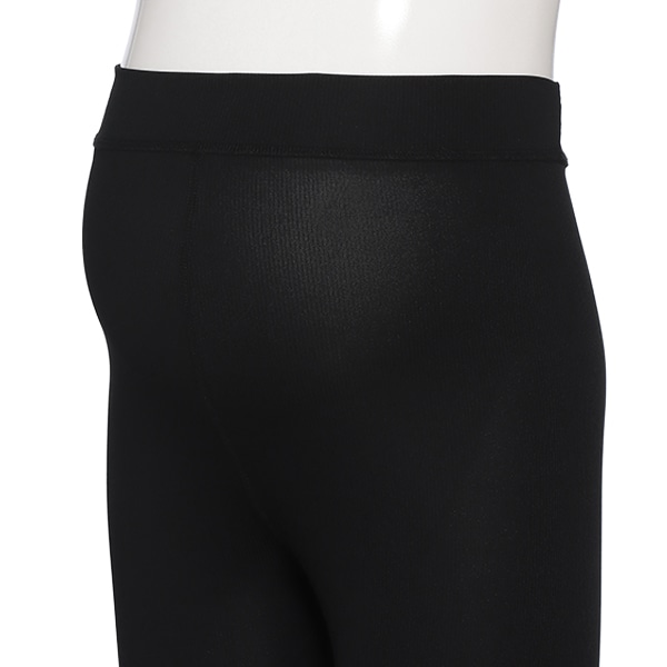 DRYWRAP）ストレッチリブマタニティ10分丈レギンス（ブラック）